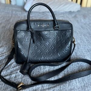 Louis Vuitton speedy 25 bandouliere in empriente leather